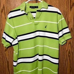 Authentic Nautica polo shirt Green with navy blue